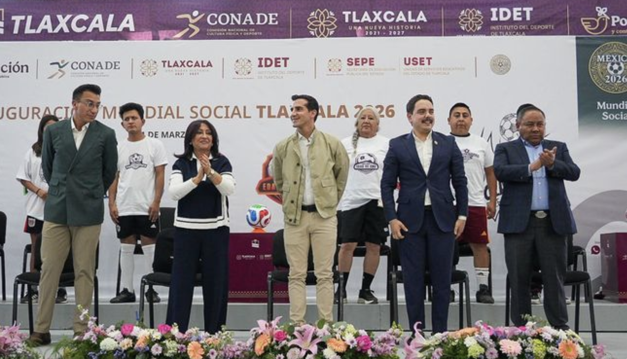 Inauguran Gobierno de Tlaxcala y CONADE actividades del Mundial Social 2026