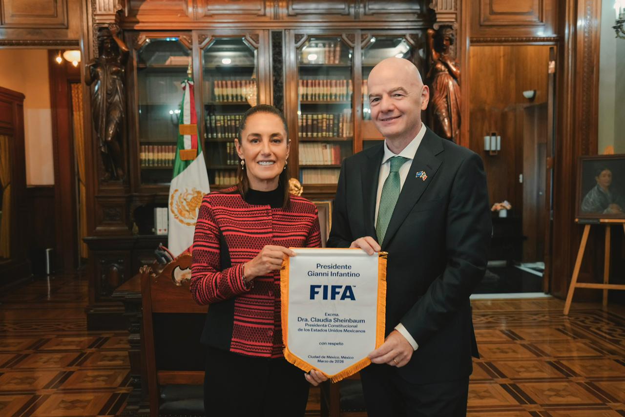 La Copa Mundial FIFA 2026 será maravillosa: Presidenta en reunión con Gianni Infantino