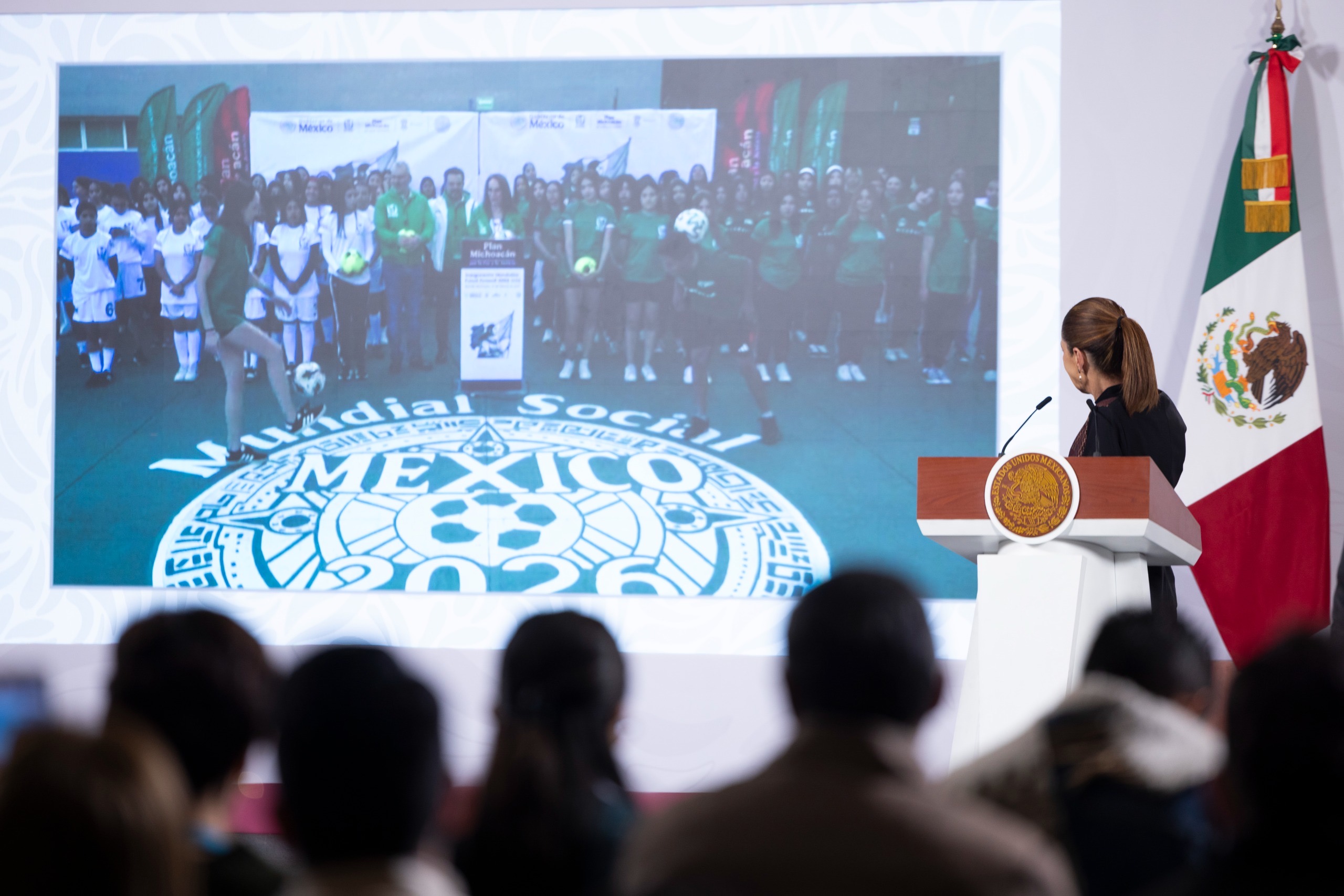 Presidenta Claudia Sheinbaum inaugura Mundialito de Futsal Femenil del IMSS